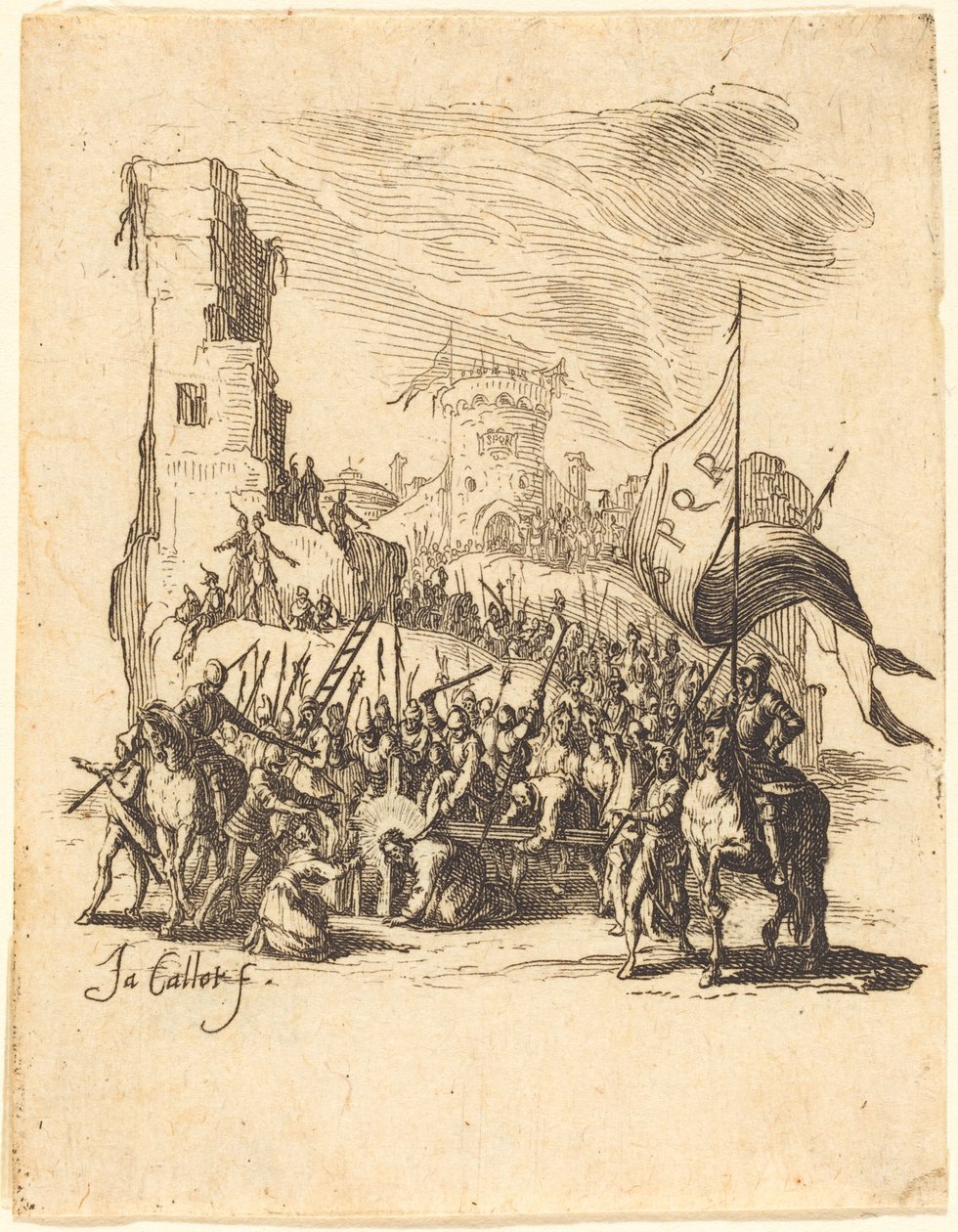 Kristus nesoucí kříž od Jacques Callot