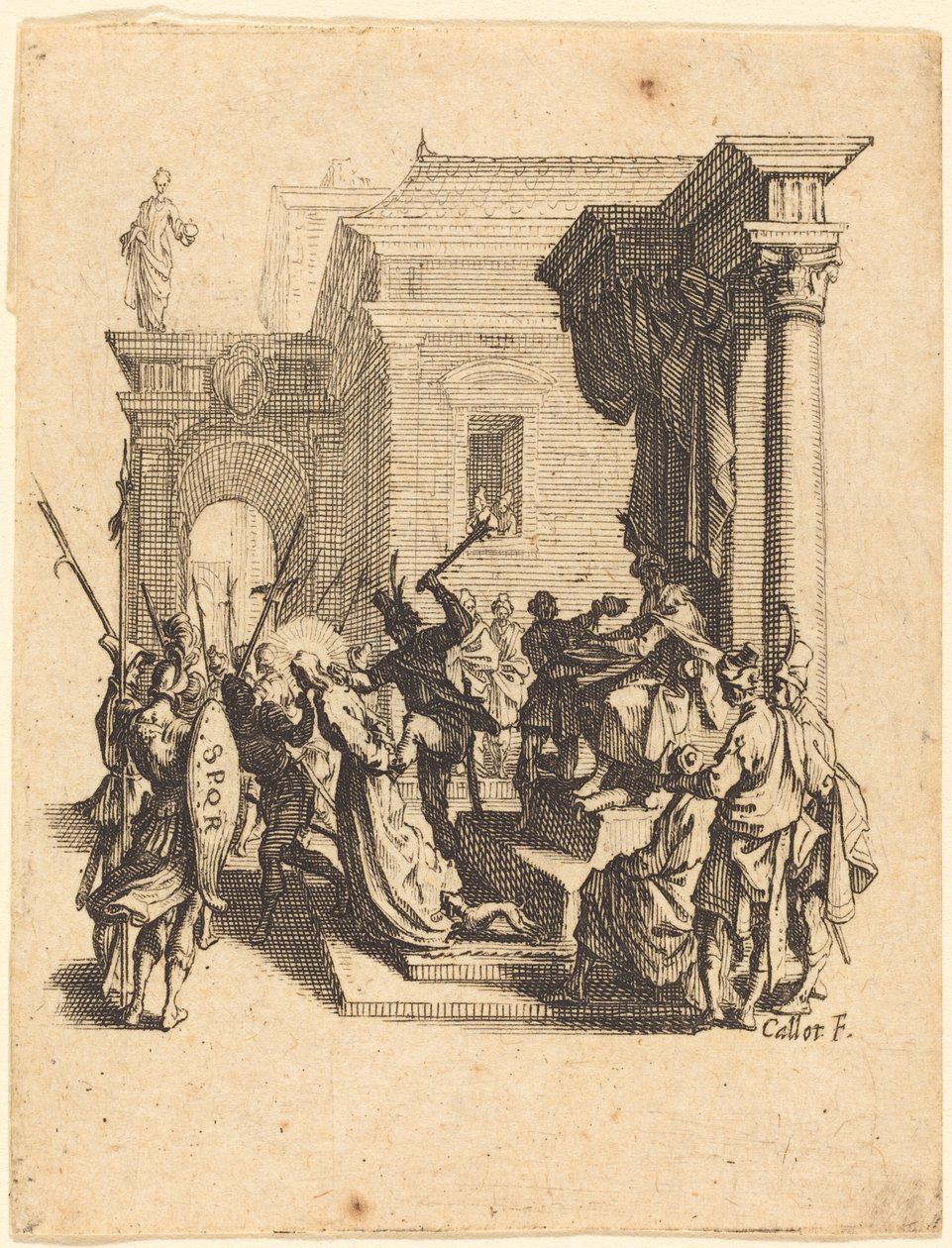 Kristus odsouzený k smrti Pilátem od Jacques Callot