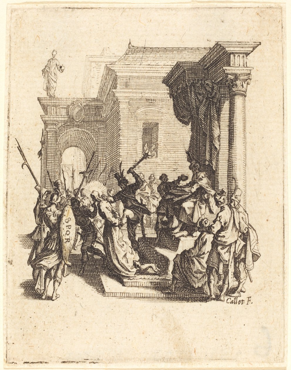 Kristus odsouzený k smrti Pilátem, c. 16241625. od Jacques Callot