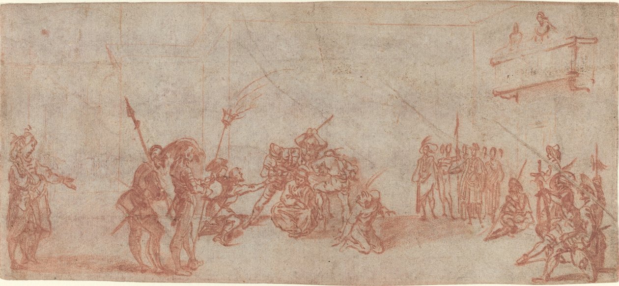 Kristus korunovaný trním od Jacques Callot