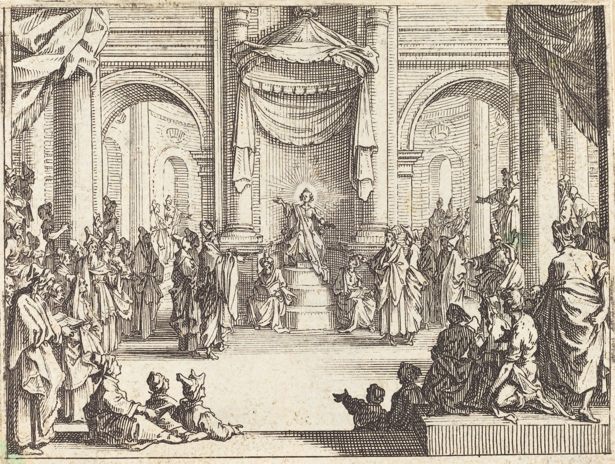 Christ Disputing with the Doctors, 1635. od Jacques Callot