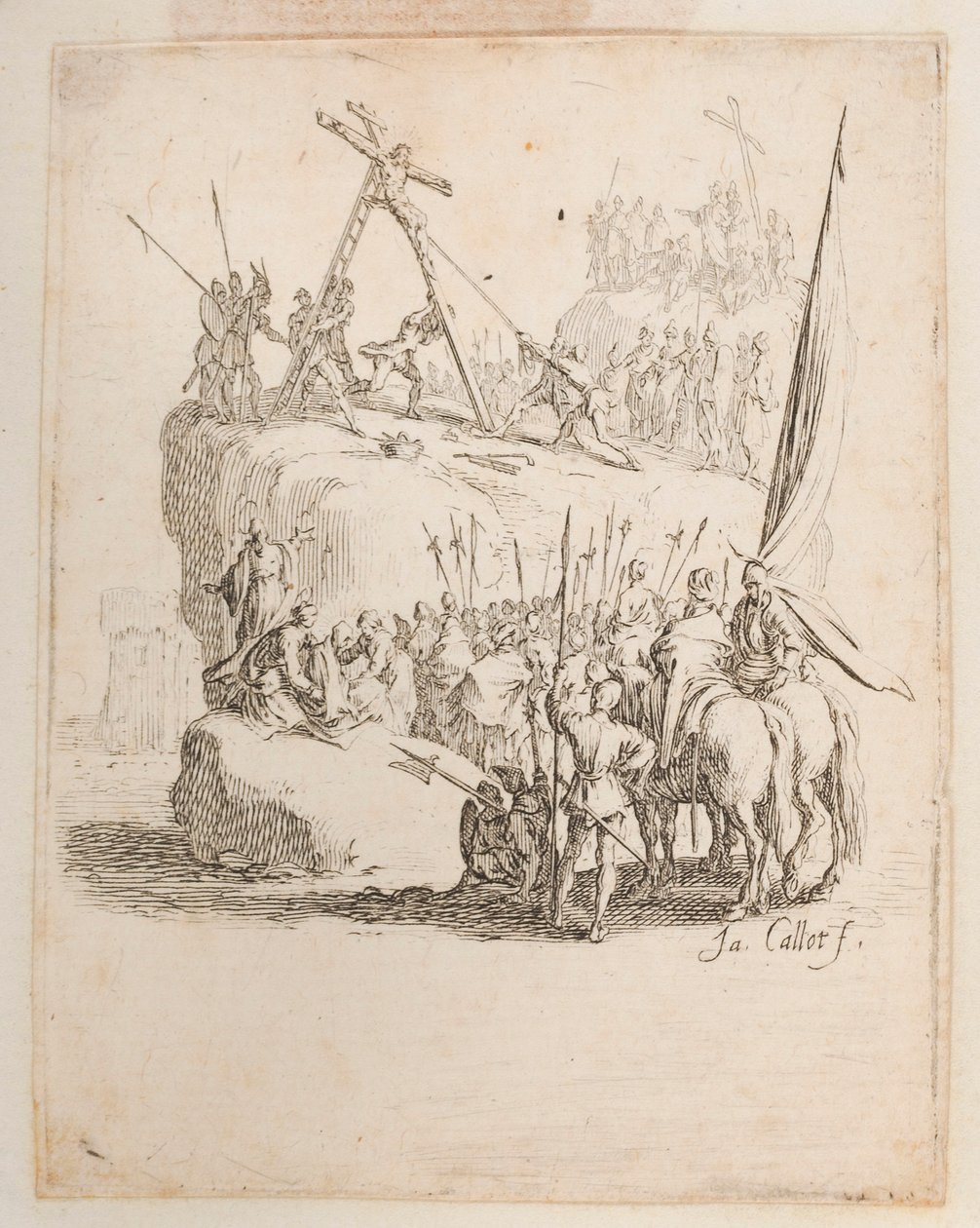 Kristus probodnutý kopím, ne. 11 z 11 od La Petite Passion od Jacques Callot