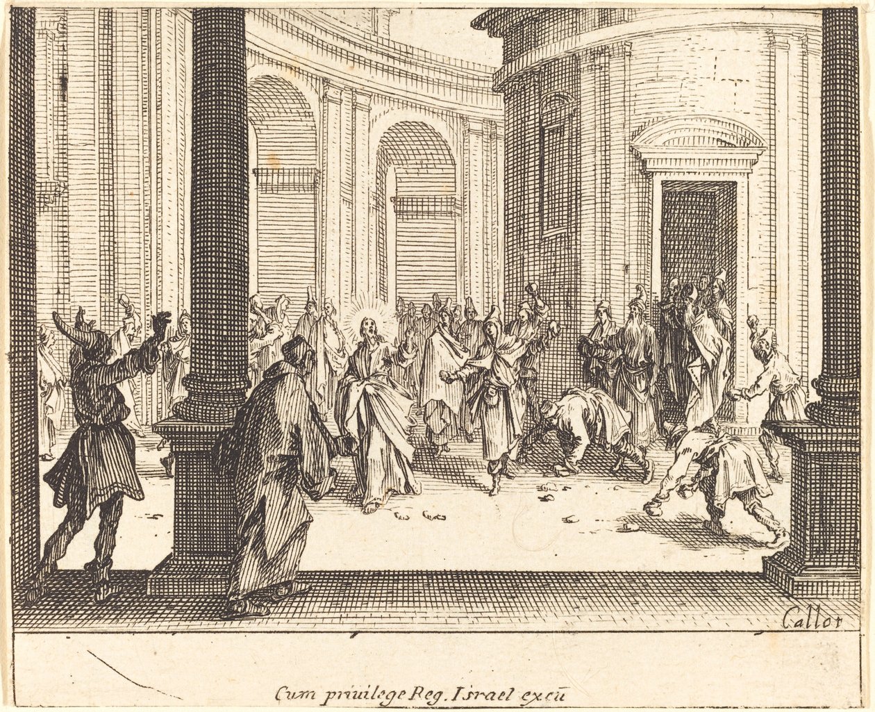 Kristus a žena přistižená v cizoložství od Jacques Callot