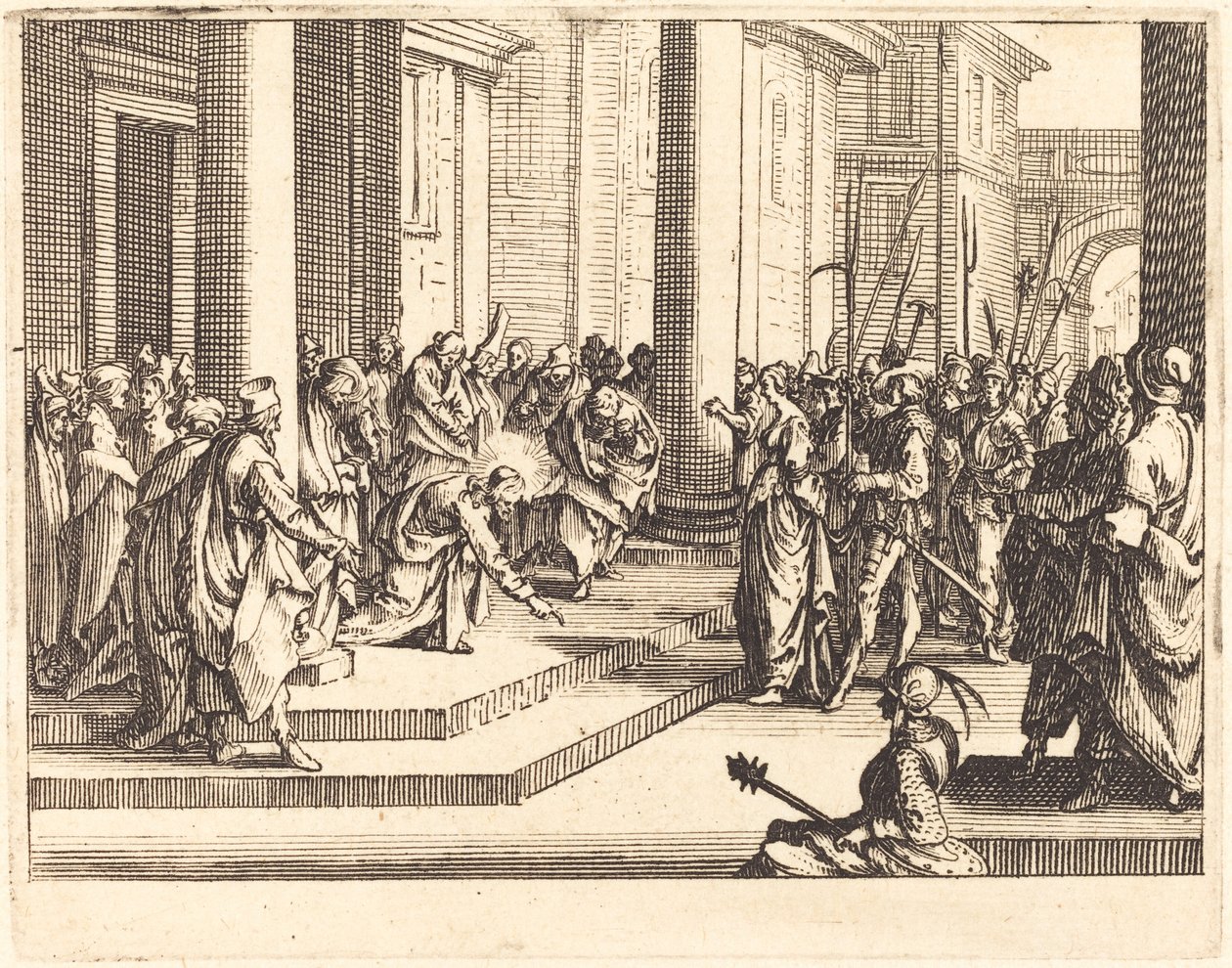 Kristus a žena přistižená v cizoložství od Jacques Callot