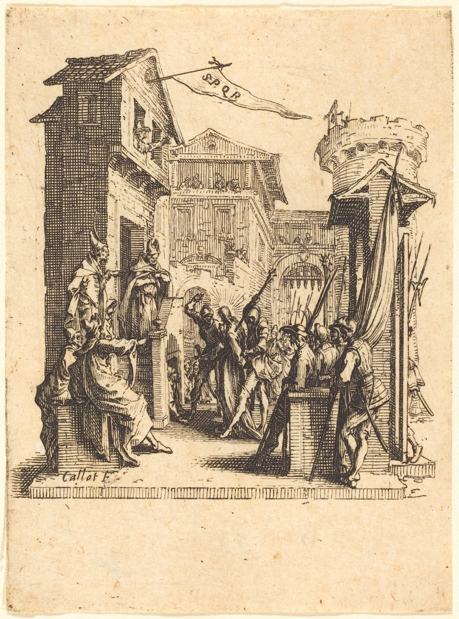 Kristus před Kaifášem od Jacques Callot