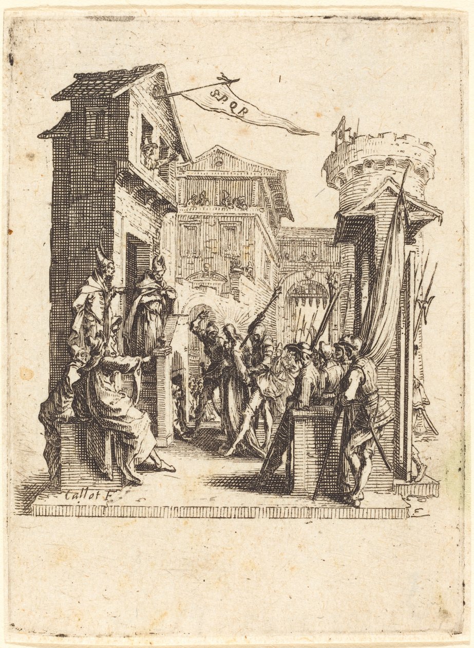 Kristus před Kaifášem od Jacques Callot