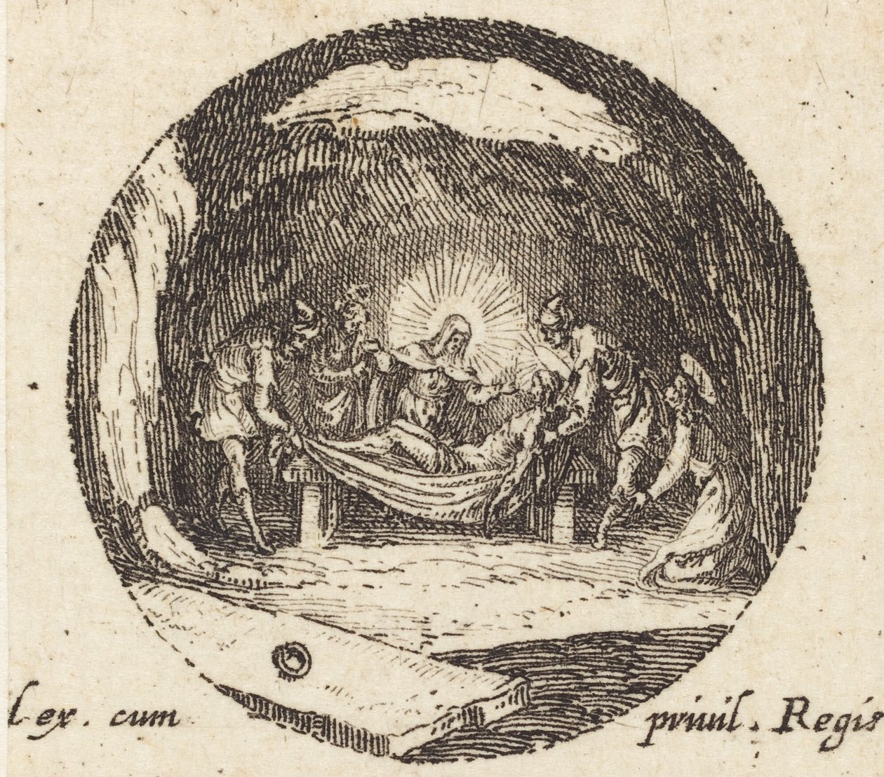 Kristus v limbu od Jacques Callot