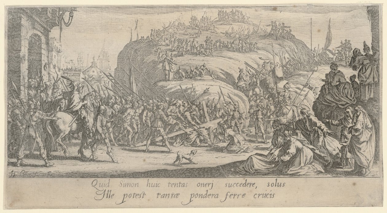 Kristus nese kříž od Jacques Callot