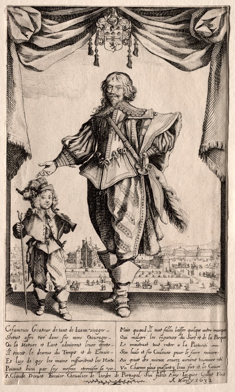 Claude Deruet a jeho syn, 1632. od Jacques Callot
