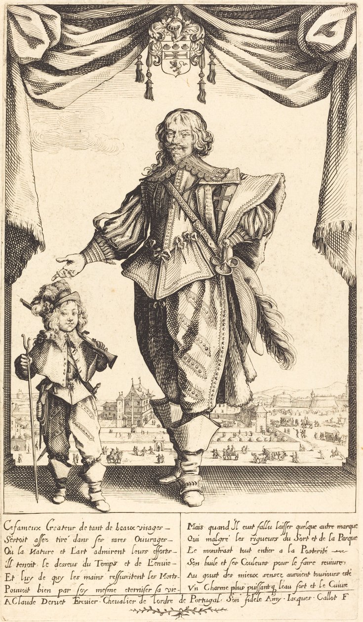Claude Deruet a jeho syn Jean od Jacques Callot