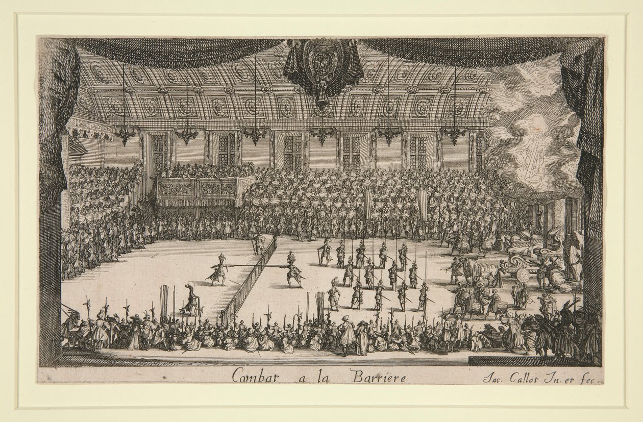 Boj a la Barriere od Jacques Callot