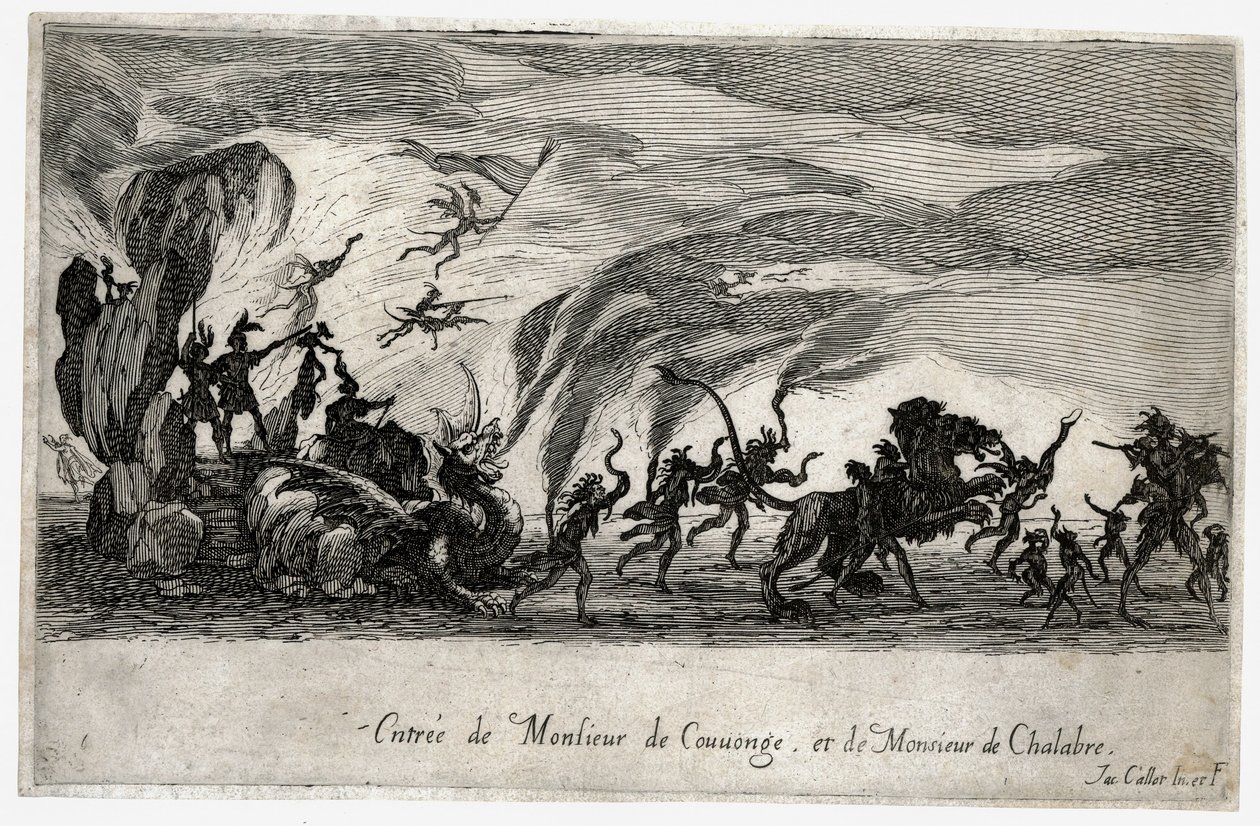 Combat a la barriere, vjezd obléhatelů de Couvonge a de Chalabre... (rytina) od Jacques Callot