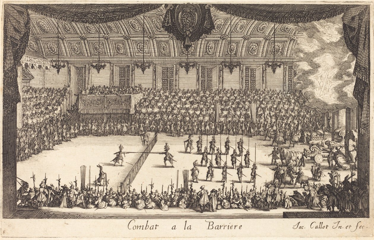 Boj u bariéry, 1627. od Jacques Callot