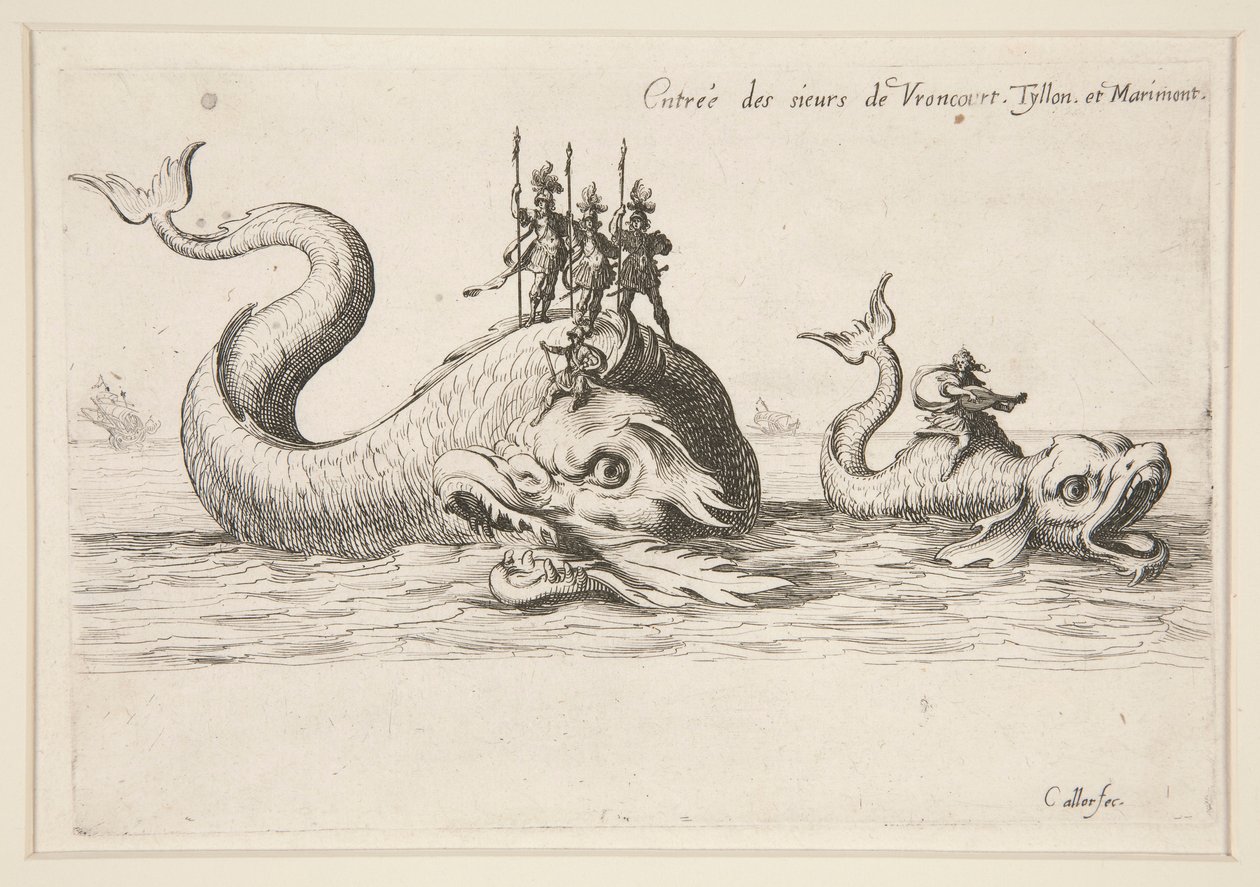 Boj? la Barrière, vchod do MM. z Varncourtu, Tyllonu a Marimontu od Jacques Callot