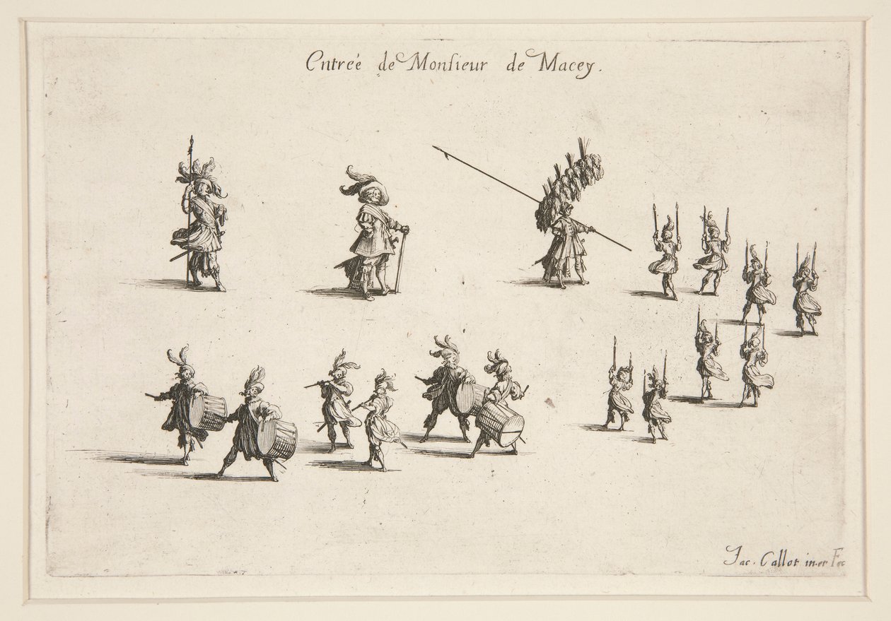 Boj? La Barri?re, vchod pana de Macey od Jacques Callot