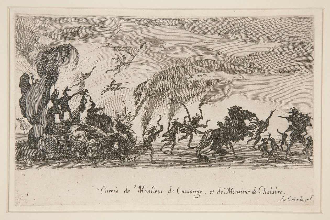 Boj? Barri?re, vchod pana de Couvonge a pana de Chalabre od Jacques Callot