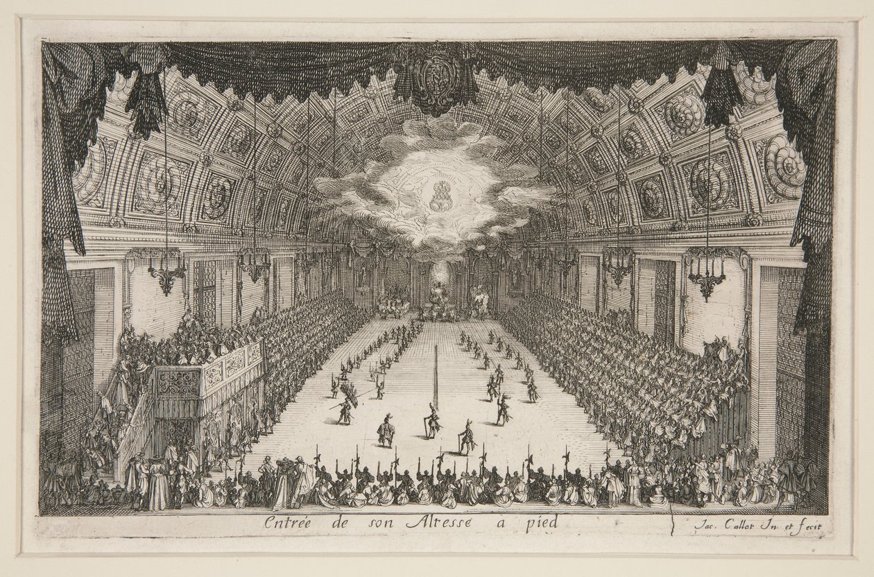 Boj? Bariéra, Vchod Jeho Výsosti pěšky od Jacques Callot