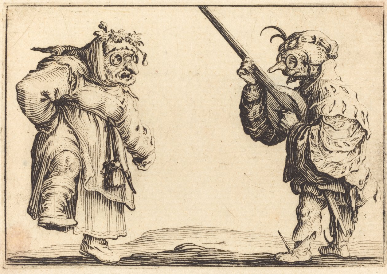 Tanečníci s loutnou od Jacques Callot