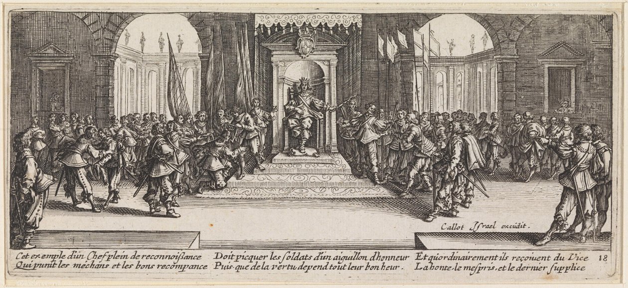 Král uděluje vyznamenání od Jacques Callot