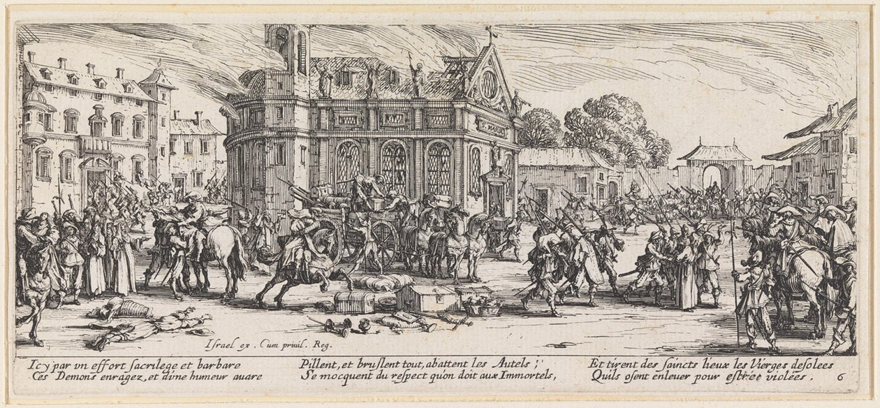 Krádež církevních pokladů od Jacques Callot
