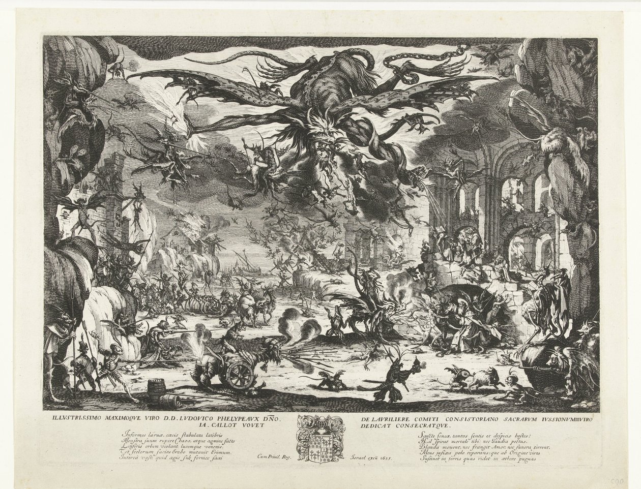 Pokušení svatého Antonína od Jacques Callot