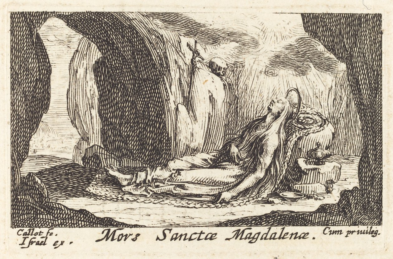 Smrt Magdaleny. od Jacques Callot