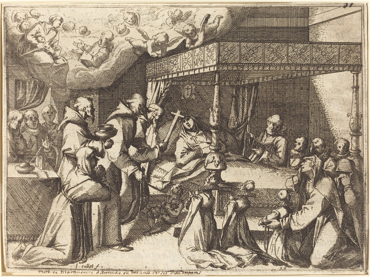 Smrt královny od Jacques Callot