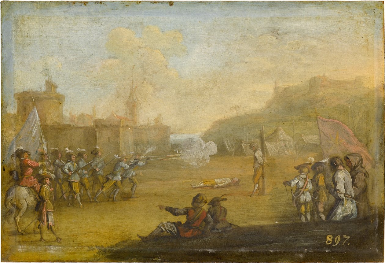 Poprava zastřelením od Jacques Callot