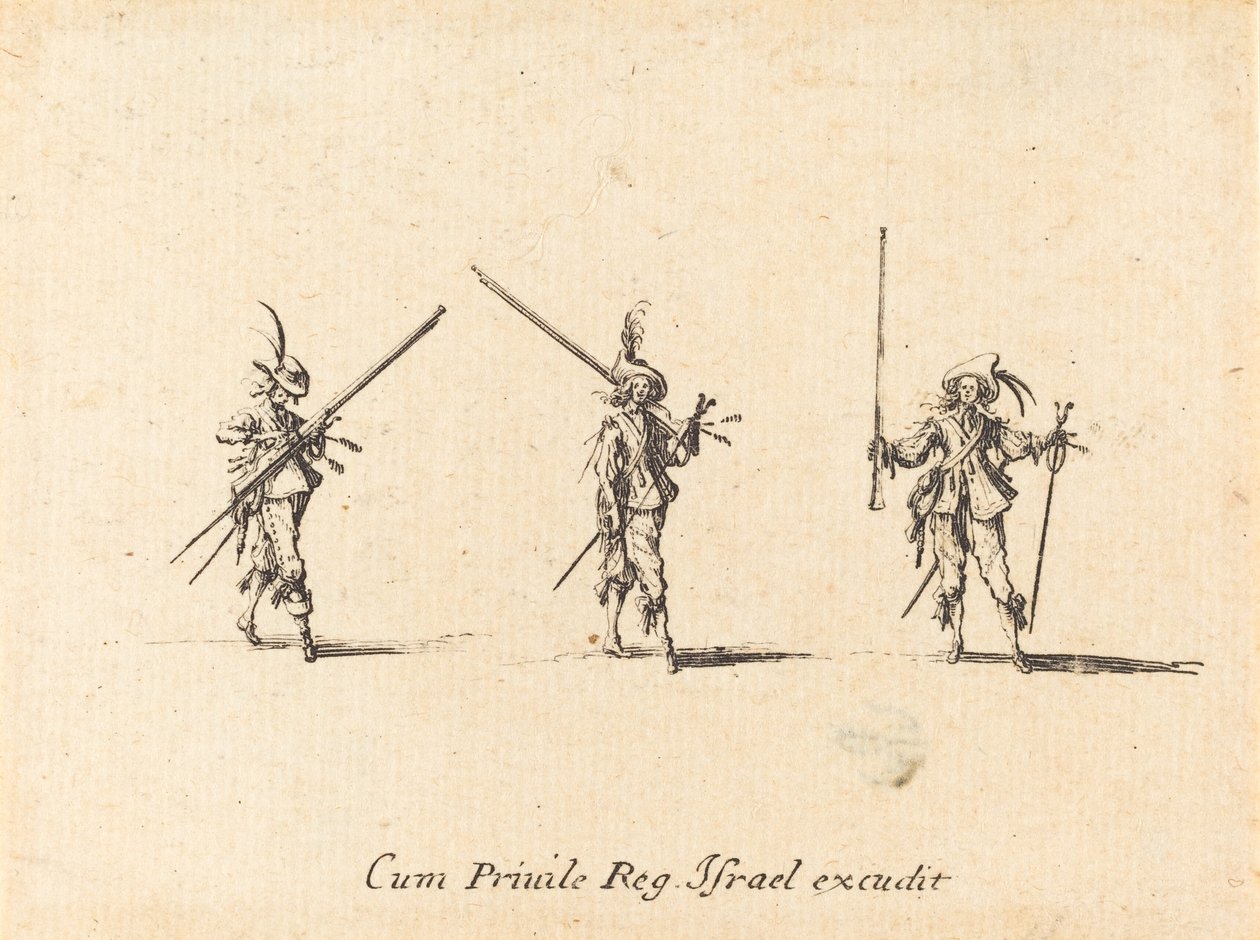 Vrtačka s mušketou, 16341635. od Jacques Callot