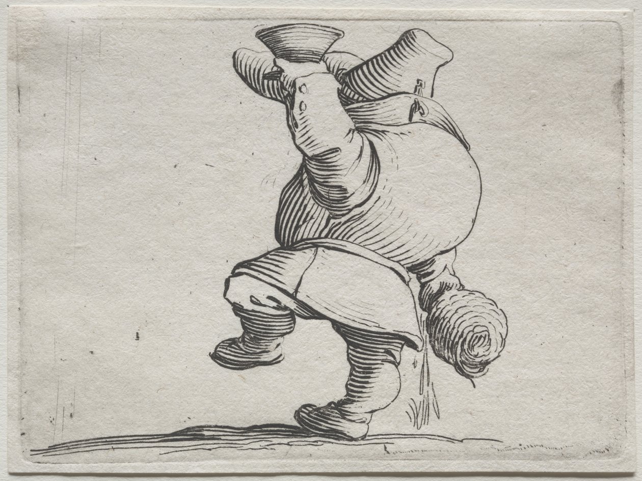 Různé shrbené figurky od Iacopo Callota (Drinker Seen From Behind) od Jacques Callot