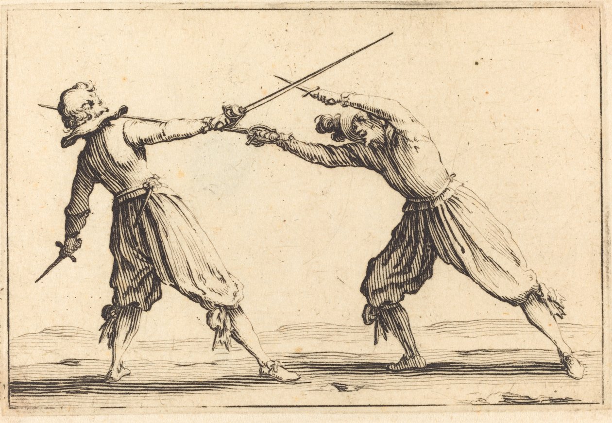 Souboj s meči a dýkami od Jacques Callot