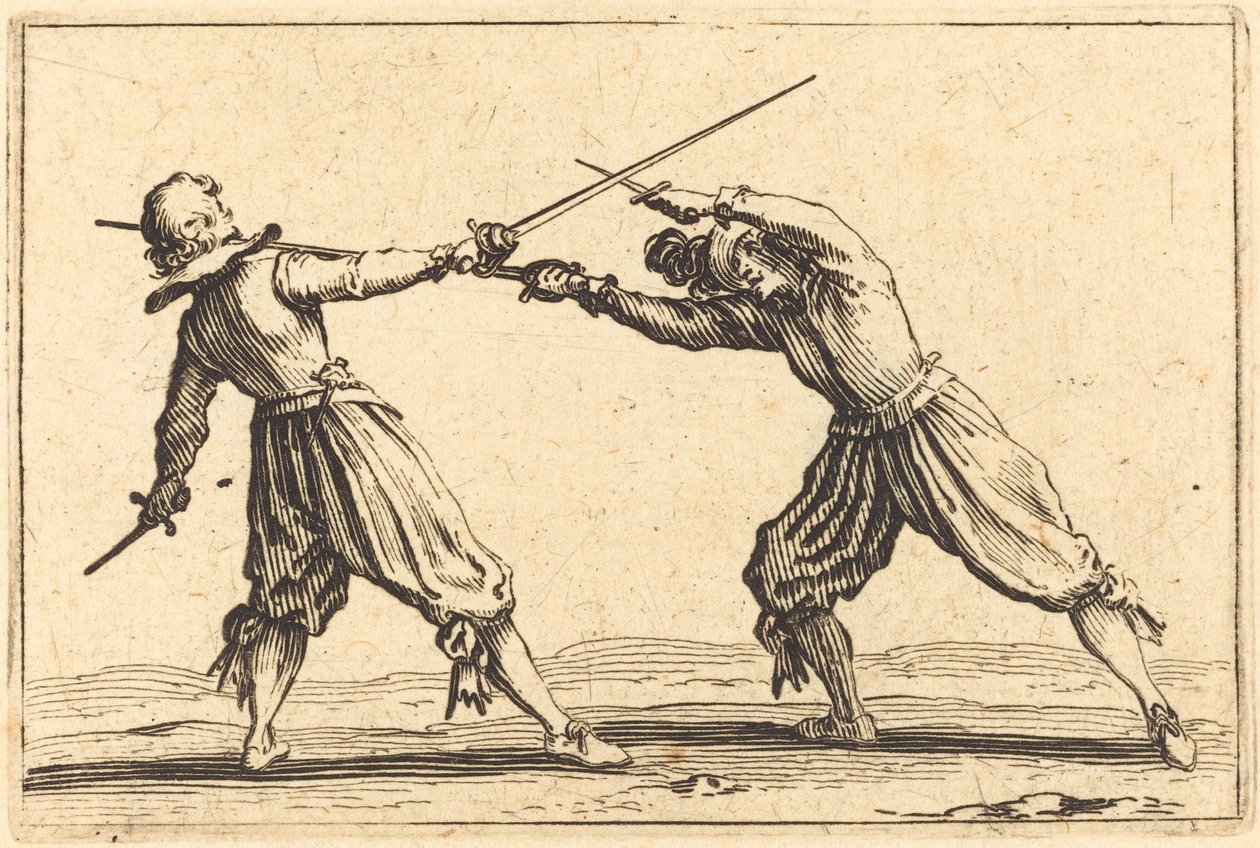 Souboj s meči a dýkami od Jacques Callot