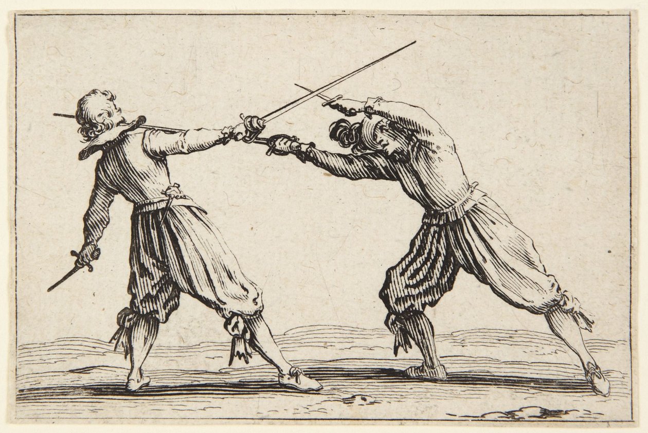 Souboj s meči a dýkami od Jacques Callot