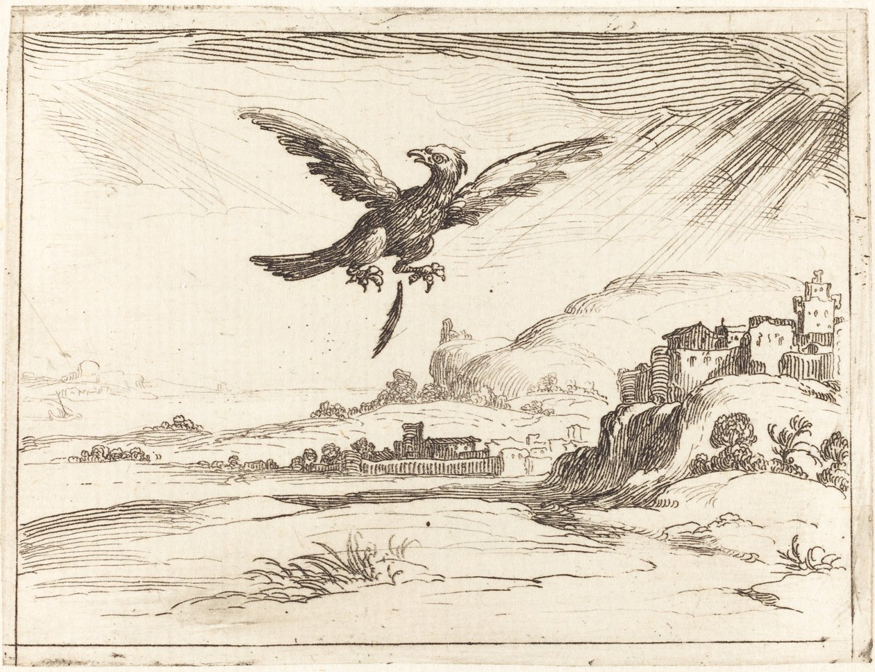 Orel ztrácí staré pírko od Jacques Callot