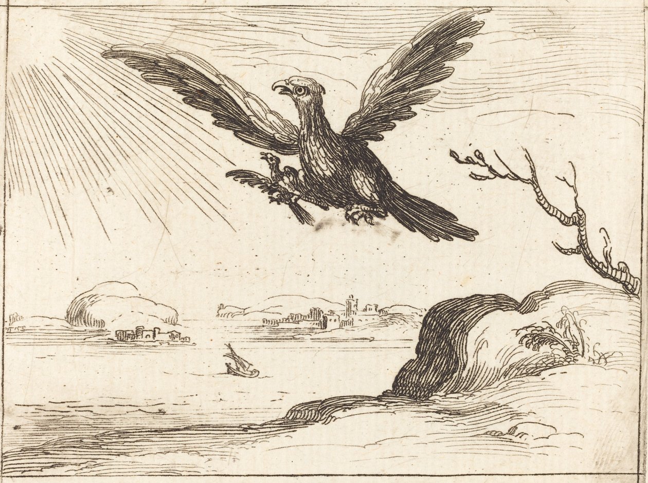 Orel a mladý od Jacques Callot