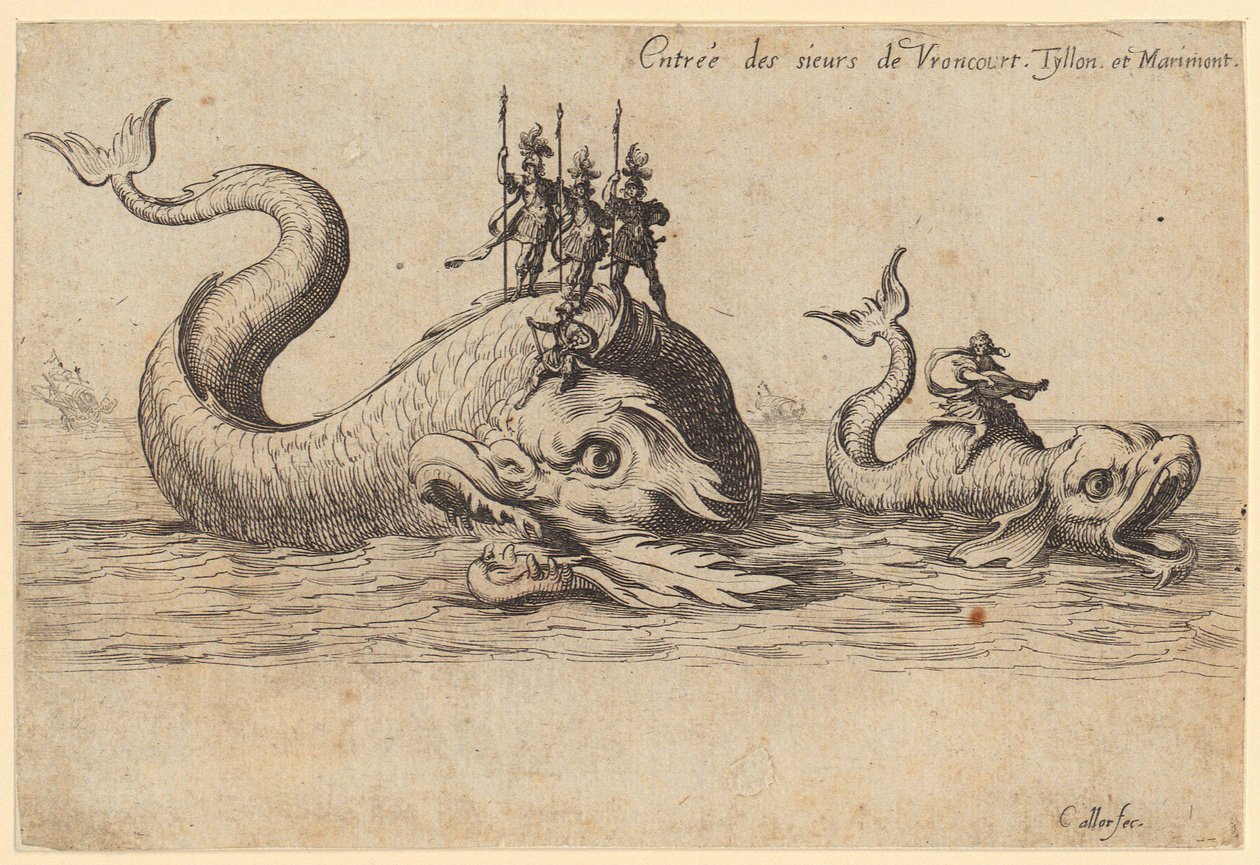 Příchod prince z Pfalzburgu, list č. 2 ze série „Turnaj“ od Jacques Callot