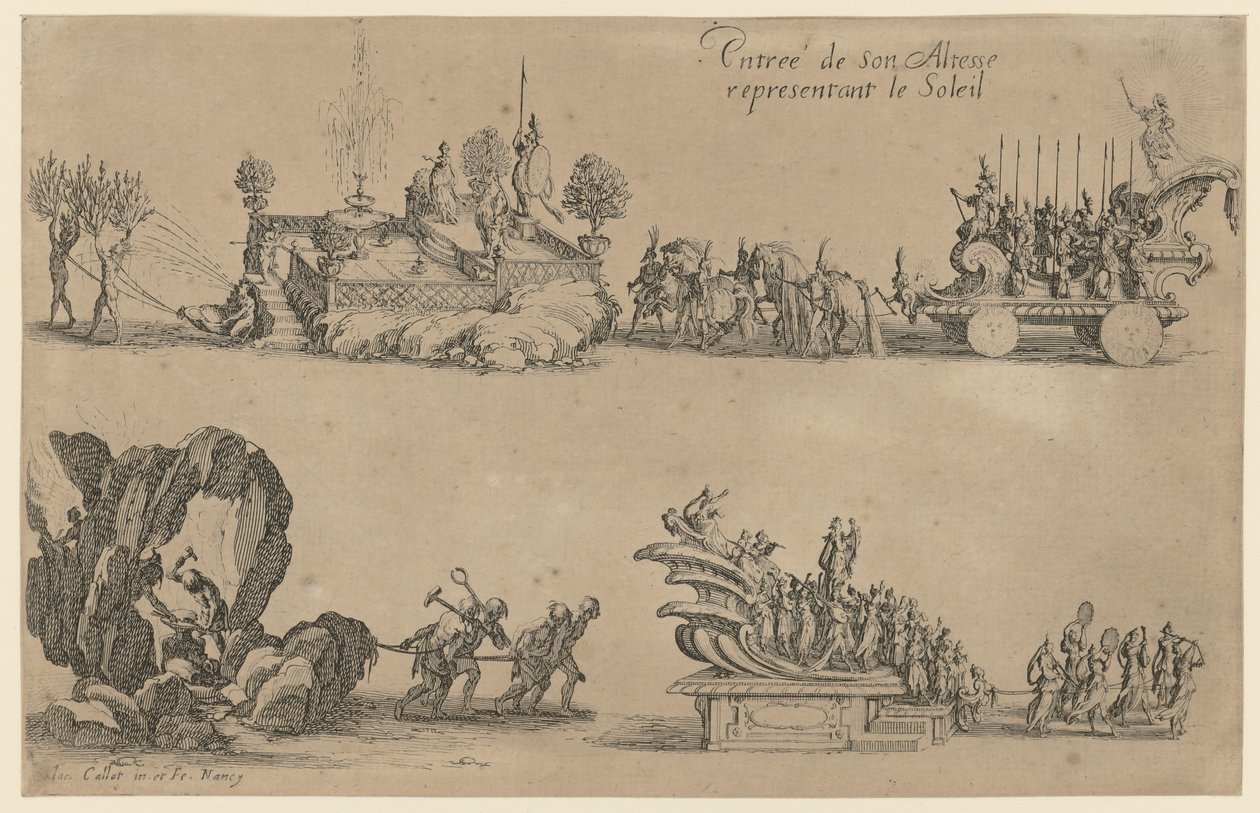 Příchod vévody Karla IV. od Jacques Callot