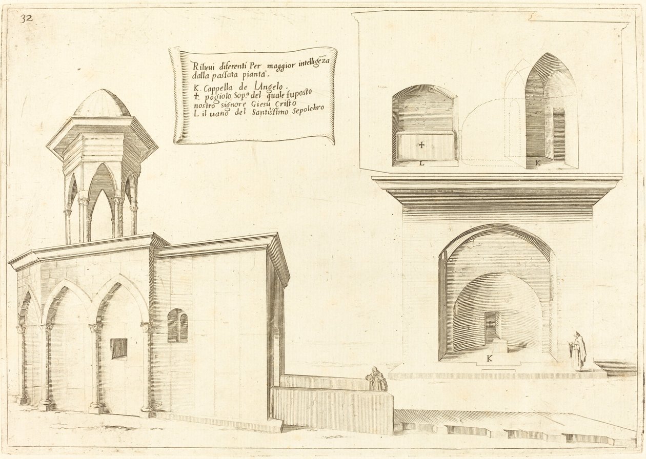 Povýšení kostela Božího hrobu, 1619. od Jacques Callot