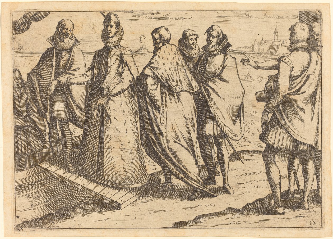 Nalodění v Janově, 1612. od Jacques Callot