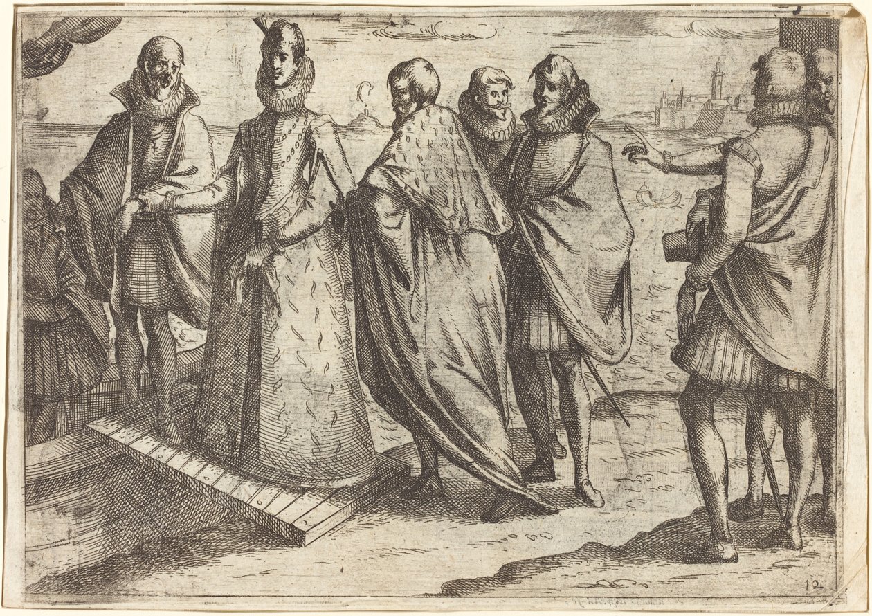 Nalodění v Janově [recto] od Jacques Callot