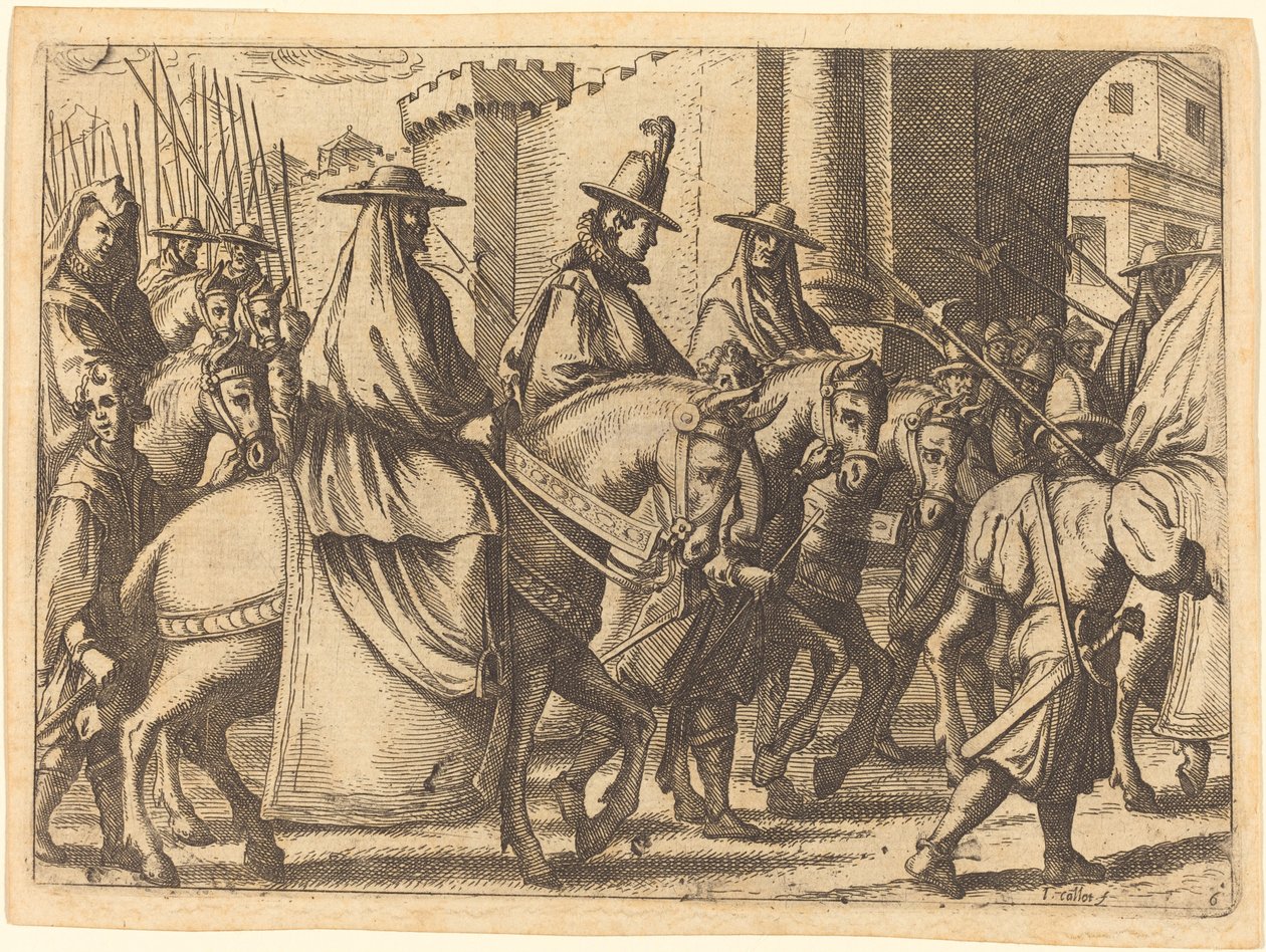 Vjezd do Ferrary od Jacques Callot