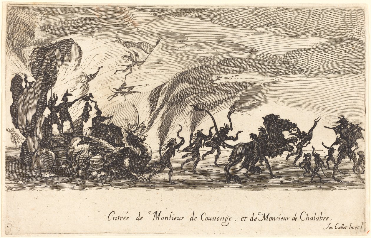 Vstup pana de Couvonge a pana de Chalabre od Jacques Callot