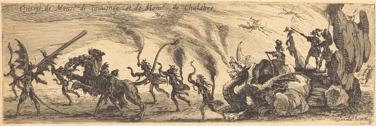 Zápis pana de Couvonge a pana de Chalabre [dodatečná deska], 1627. od Jacques Callot