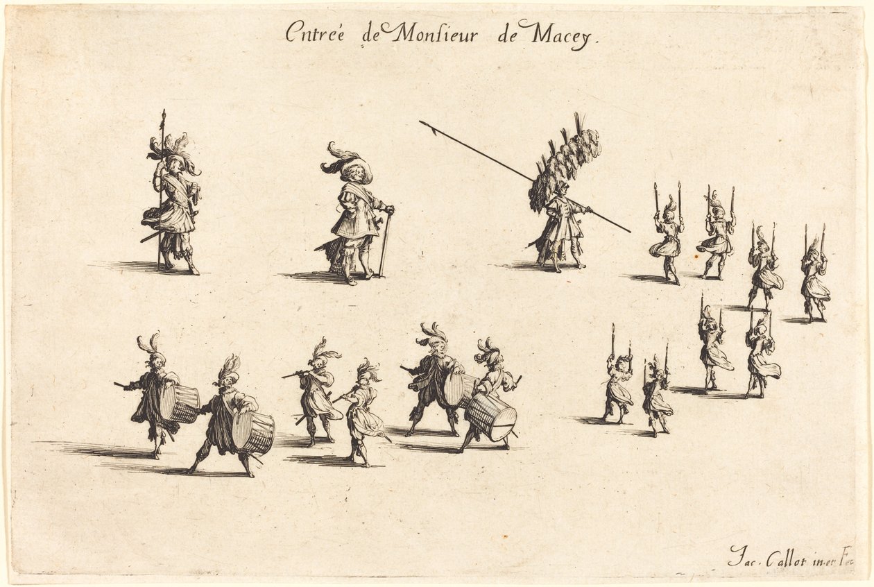 Vstup pana de Macey od Jacques Callot
