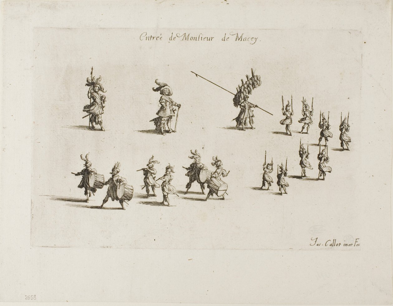 Vstup pana de Maceyho z filmu Boj u bariéry od Jacques Callot