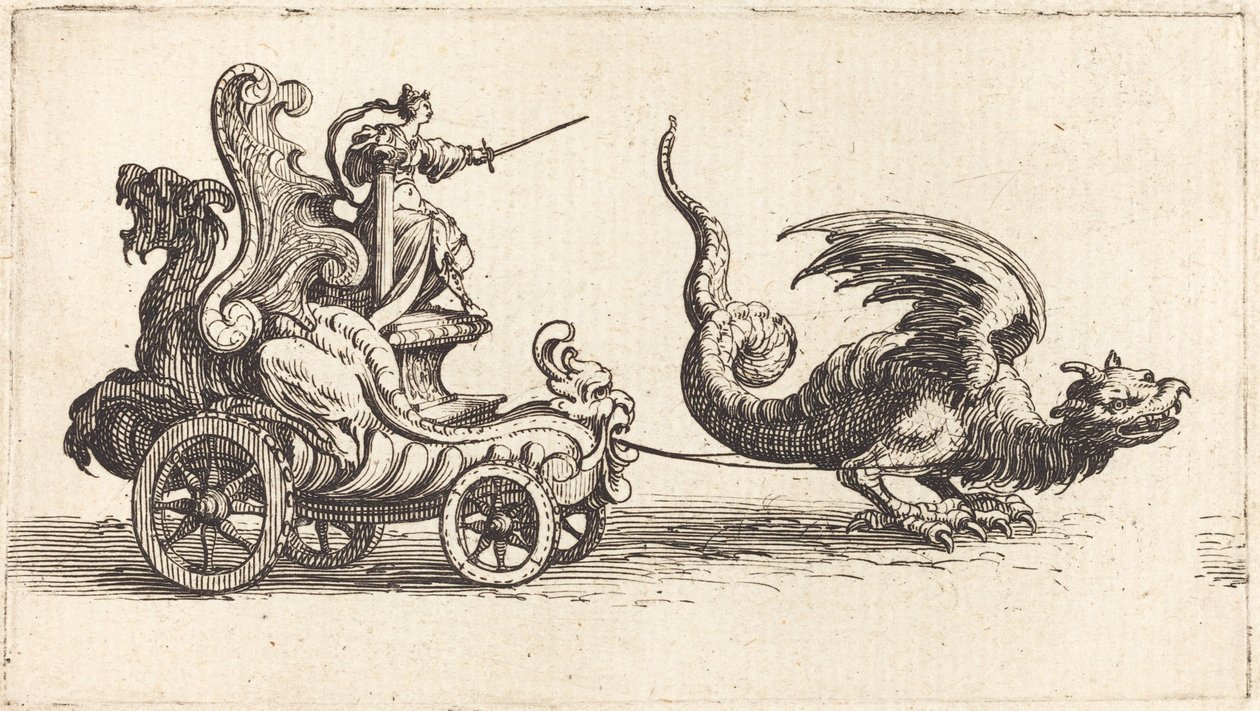 Vstup monseigneura Henryho de Lorraine, markýze de Moy, pod jménem Pirandre od Jacques Callot
