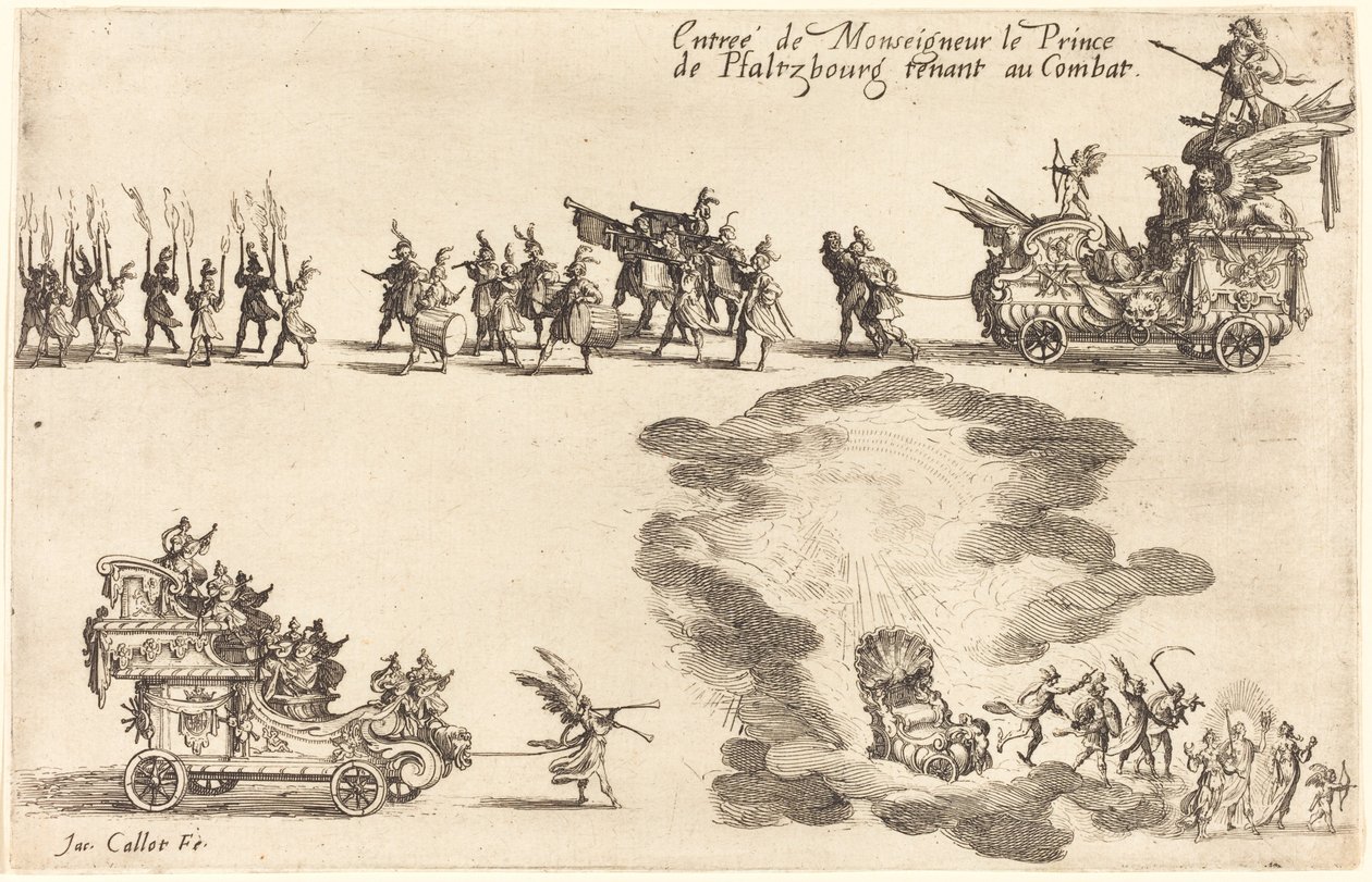 Vstup prince z Pfaltzbourgu od Jacques Callot