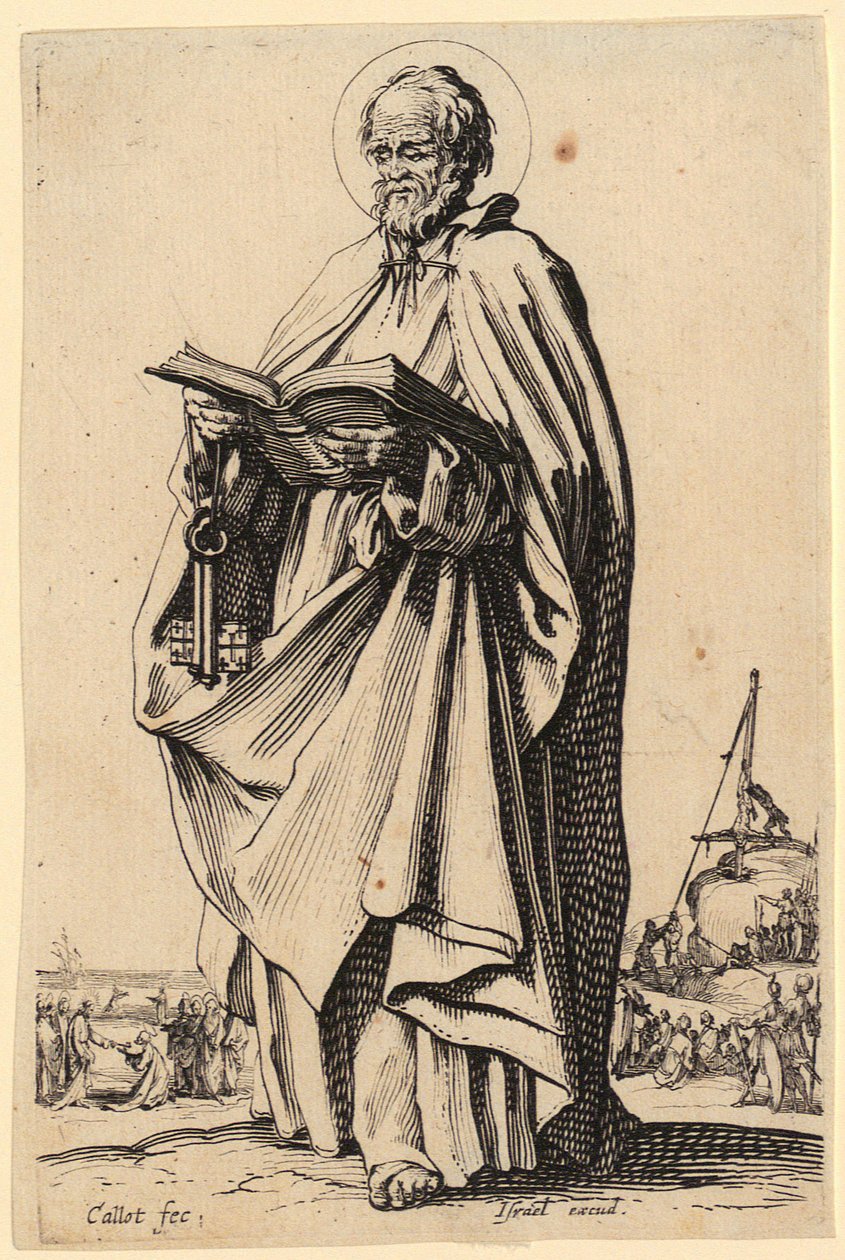 Spasitel, list č. 2 ze série „Ježíš, dvanáct apoštolů a Marie“ od Jacques Callot