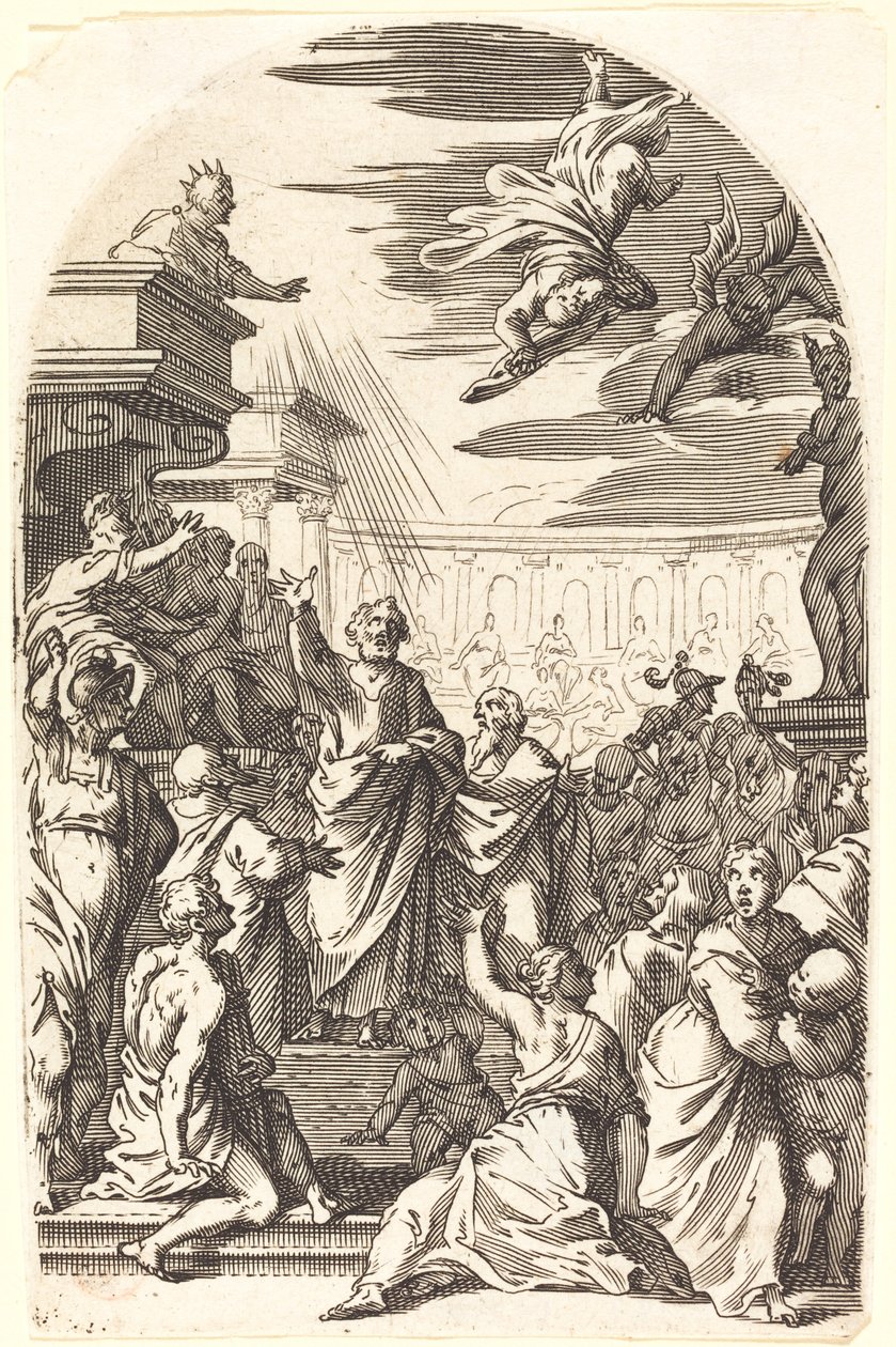 Pád Šimona kouzelníka, 16081611. od Jacques Callot