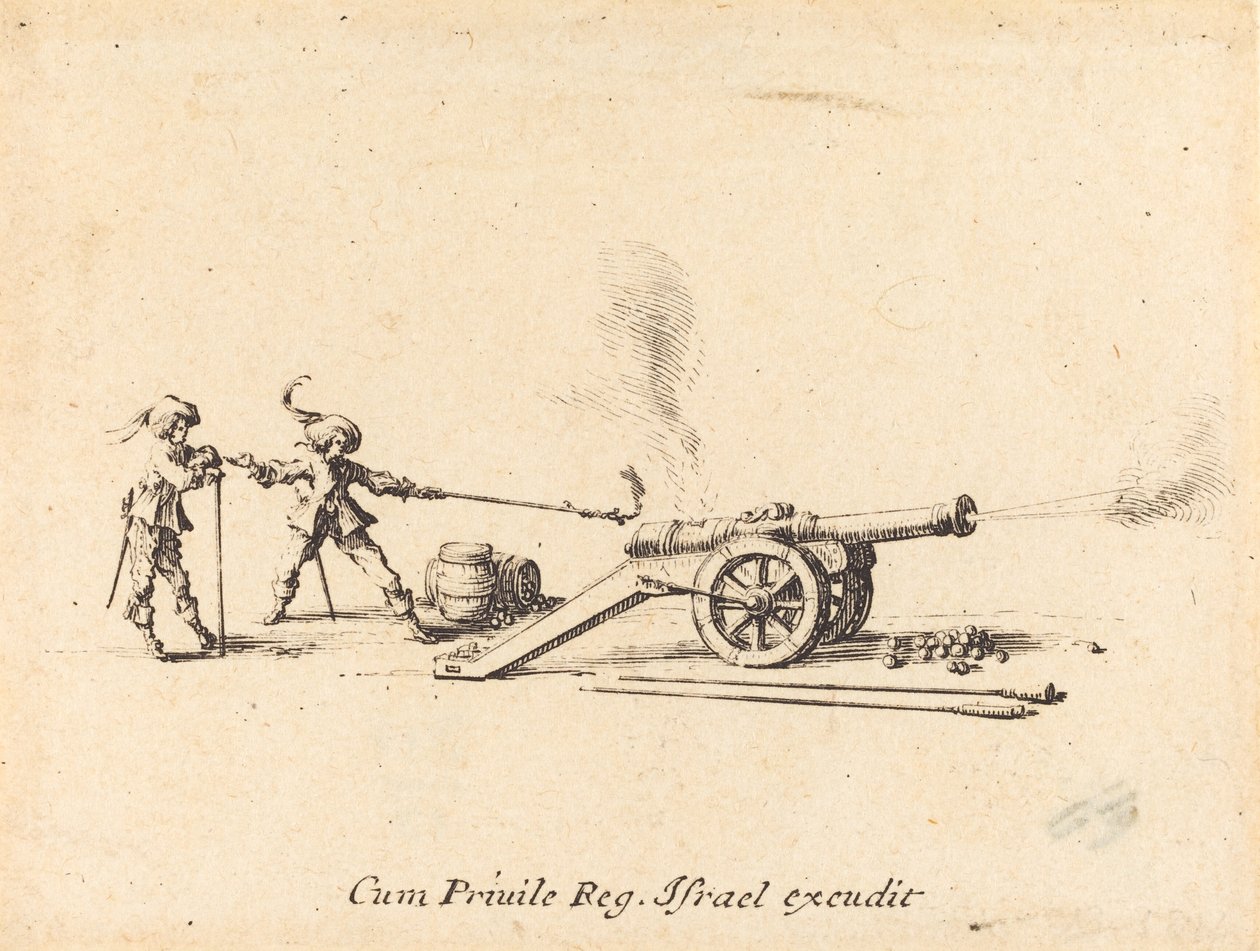 Střelba z děla od Jacques Callot